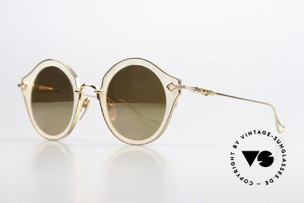 Chrome Hearts Bella Hadid White Pearl Gold Mirrored, the model was named 'BELLA' accordingly, size 45/24, Made for Women