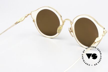 Chrome Hearts Bella Hadid White Pearl Gold Mirrored, unworn, in white pearl / rosé gold mirrored sun lenses, Made for Women