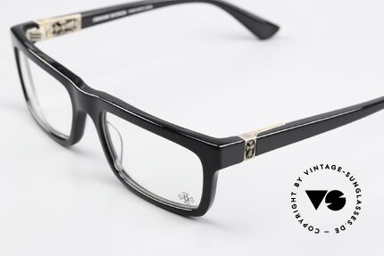Chrome Hearts Penetranus Rockstar Eyeglasses Black, outstanding craftsmanship; frame made in Japan, Made for Men