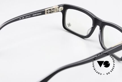 Chrome Hearts Penetranus Rockstar Glasses Matt Black, with the signature Chrome Hearts symbol (cross), Made for Men