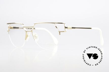 Cazal 248 Original 90's Frame No Retro, elegant frame pattern (gold/white), in size 56/16, Made for Men and Women