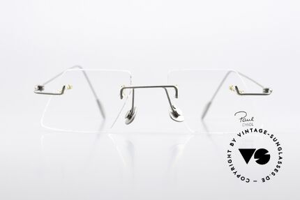 Paul Chiol 04 Rimless 90's Eyewear Art, a synonym for sophisticated rimless spectacles, Made for Men and Women