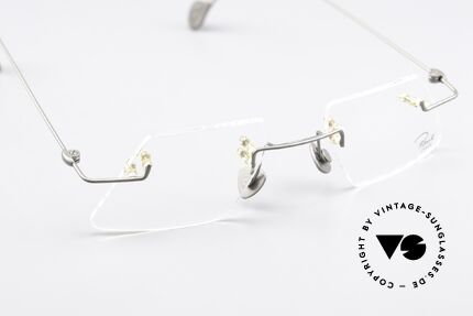 Paul Chiol 04 Rimless 90's Eyewear Art, M.04 ruthenium, lens width 45mm, bridge 18mm, Made for Men and Women