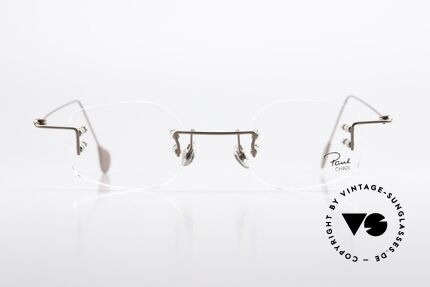 Paul Chiol 08 Rimless 2000's Eyewear Art, a synonym for sophisticated rimless spectacles, Made for Men and Women