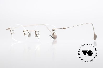 Paul Chiol 08 Rimless 2000's Eyewear Art, the small series was produced from 1998 to 2003, Made for Men and Women