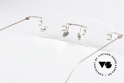 Paul Chiol 08 Rimless 2000's Eyewear Art, lens size & lens shape can be changed if needed, Made for Men and Women