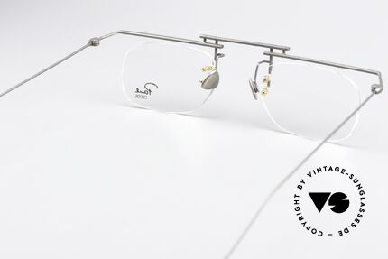 Paul Chiol 09 Square Architects Frame, unworn model '09' in ruthenium, size 46/16-140, Made for Men and Women
