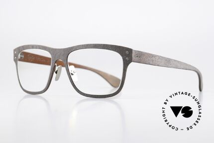 Lucas de Stael Stratus Thin 10 Frame With Leather Cover, luxury model with leather cover (connoisseur glasses), Made for Men