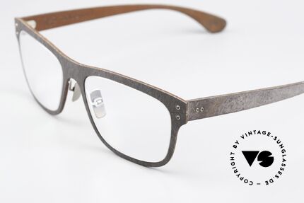 Lucas de Stael Stratus Thin 10 Frame With Leather Cover, Stratus Thin Collection made with adjustable nosepads, Made for Men
