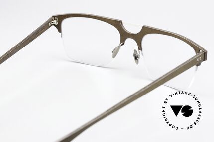 Lucas de Stael Minotaure Thin 15 Leather Covered Nylor Frame, the frame can be glazed as desired (progressive vision), Made for Men
