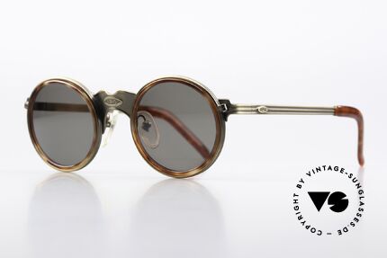 Jean Paul Gaultier 56-3272 Ultra Rare Round 90's Shades, incredible quality (at the top of the eyewear sector), Made for Men and Women