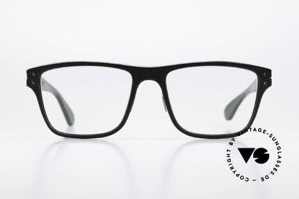 Lucas de Stael Minotaure MR 01 Genuine Cow Leather Frame, a pair of classic designer glasses; handmade in France, Made for Men