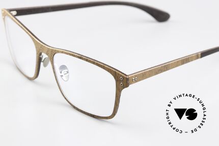Lucas de Stael Nemus Thin 01 Walnut Dark Brown Leather, Nemus Collection made with extra adjustable nosepads, Made for Men and Women