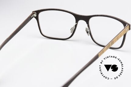 Lucas de Stael Nemus Thin 01 Walnut Dark Brown Leather, color code 06 means: Walnut + Dark Brown Cow Leather, Made for Men and Women