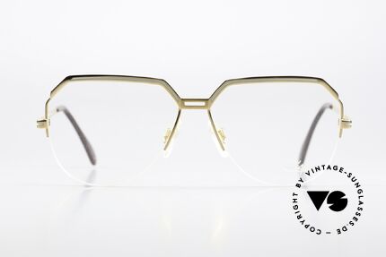 Cazal 732 80's West Germany Glasses, semi rimless aviator glasses for men from 1987, Made for Men