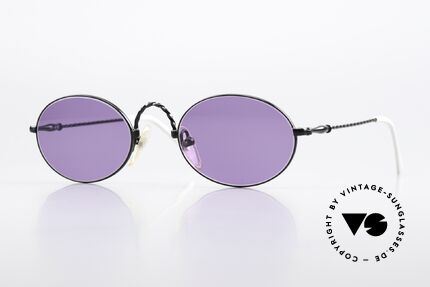 Jean Paul Gaultier 55-0175 Vintage Shades Purple Black Details