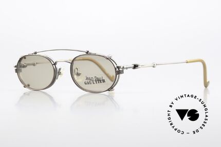 Jean Paul Gaultier 55-0012 Vintage Frame With Clip On, UNWORN designer piece (precious, rare, treasured), Made for Men and Women