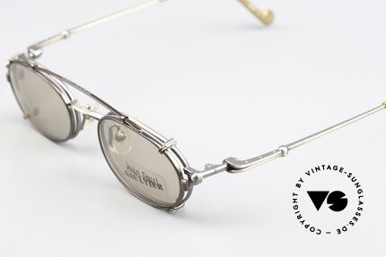 Jean Paul Gaultier 55-0012 Vintage Frame With Clip On, NO RETRO glasses, but a true 30 years old Original!, Made for Men and Women