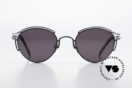 Jean Paul Gaultier 56-5102 Rare Celebrity Sunglasses, high-end frame with many interesting design details, Made for Men and Women