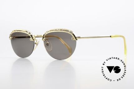 Jean Paul Gaultier 56-3175 Opulent Sunglasses Ladies, with the 'GAULTIER' lettering on both lens rims, Made for Women