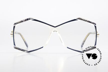 Cazal 180 Designer Eyewear From 1987, crystal clear frame with great colors; just unique!, Made for Women