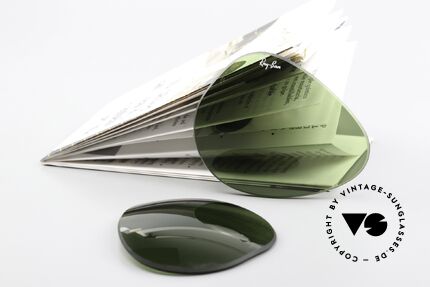 Ray Ban Aviator 62mm Lenses B&L USA Mineral Lens RB3, RB3 tint (grass green) + the legendary B&L etching, Made for Men and Women
