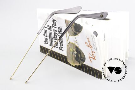 Ray Ban Precious Metals Temples For Shooter & Outdoors, e.g., Shooter, Outdoorsman in all sizes 58mm/62mm, Made for Men