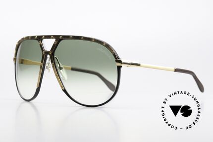 Alpina M1 Gold Black Gold Version, green gradient lenses with original Alpina logo, Made for Men