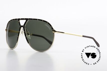 Alpina M1 Gold Black Gold Version, solid green sun lenses with original Alpina logo, Made for Men