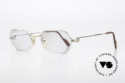 Cartier MUST LC - S 90's Luxury Frame Platinum, LIMITED 'PLATINE EDITION' (silver platinum finish), Made for Men