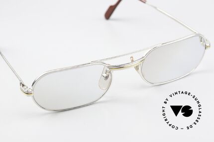 Cartier MUST LC - S 90's Luxury Frame Platinum, the light-gradient mineral lenses should be replaced, Made for Men