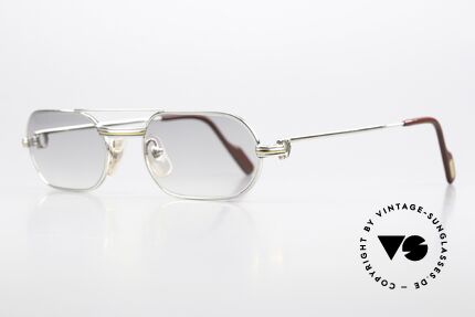 Cartier MUST LC - S 90's Luxury Frame Platinum, LIMITED 'PLATINE EDITION' (silver platinum finish), Made for Men