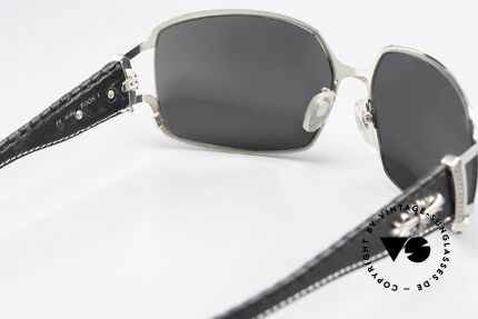 Chrome Hearts Poon I Biker Shades Leather Temples, unworn CH original with case & 100% UV protection, Made for Men and Women