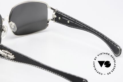 Chrome Hearts Poon I Biker Shades Leather Temples, Size: medium, Made for Men and Women