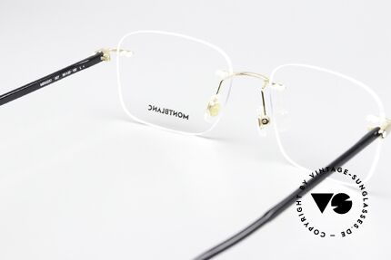 Montblanc MB0222O Rimless Glasses Gold-Plated, unworn gentlemen's model with orig. Montblanc case, Made for Men
