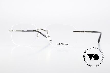 Mont Blanc Occhiali Da Vista Uomo MB0256O 005 53 - Montatura Quadrata In Acetato Riciclato Nero