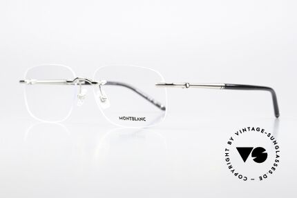 Montblanc MB0071O Rimless Frame Made In Japan, very elegant men's eyeglasses; timeless luxury specs, Made for Men