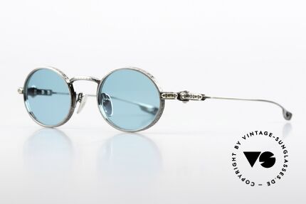 Chrome Hearts Honey Dipped Advertising Campaign Model, oval titanium frame with many intricate engravings, Made for Men and Women