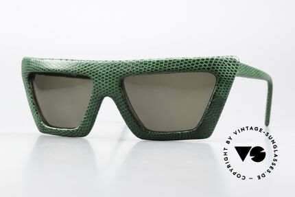 Christian Roth KL 1987 Genuine Green Lizard Skin Details