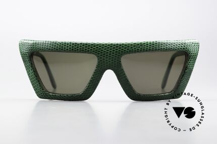 Christian Roth KL 1987 Genuine Green Lizard Skin, made for Karl Lagerfelds Paris Fashion Show, Made for Women