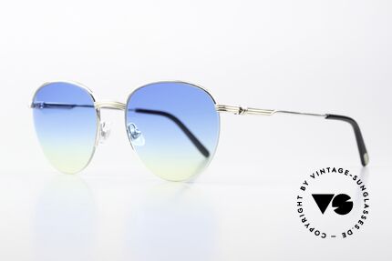 Cartier Colisee - S 90s Round Luxury Platinum, luxury Cartier half-frame, -lightweight and flexible, Made for Men and Women
