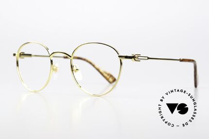 Gucci GG1222O Panto Gold-Plated 48mm, timeless panto eyewear design; truly elegant, Made for Men and Women