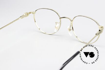 Gucci GG1613OJ Panto Gold Black 49mm, frame can be fitted with any lenses (varifocal), Made for Men and Women