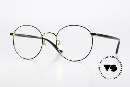 Gucci GG0297OK Round Gold Black 52mm Details