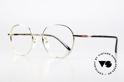 Gucci GG1349O Panto Gold-Plated 53mm, timeless panto eyewear design; truly elegant, Made for Men and Women