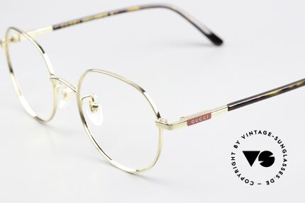 Gucci GG1349O Panto Gold-Plated 53mm, gold-plated metal frame, made in Japan quality, Made for Men and Women