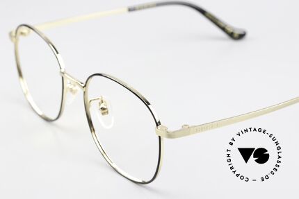 Gucci GG1469OA Square Panto Gold Black 51, gold & black metal frame, made in Japan quality, Made for Men and Women