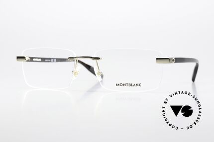 Montblanc MB0055O Noble Men's Frame Rimless Details