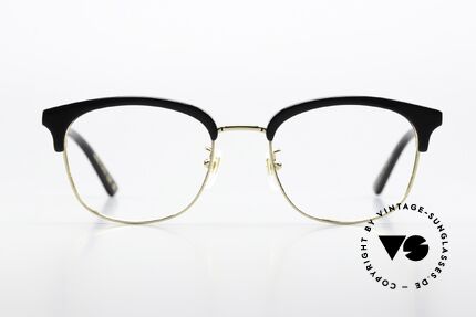 Gucci GG0590OK Combi Glasses Gold Black, combi specs: metal frame & acetate upper rim, Made for Men and Women