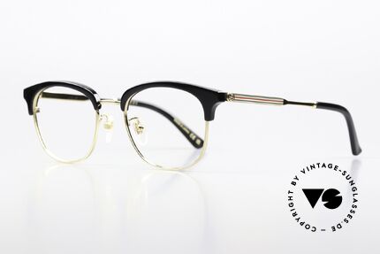 Gucci GG0590OK Combi Glasses Gold Black, stylish women's glasses and men's eyeglasses, Made for Men and Women